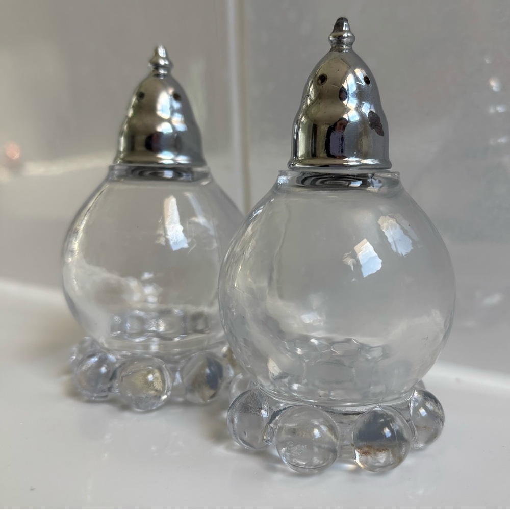 Vintage Imperial Glass Co. Salt & Pepper Shakers – Candlewick Pattern